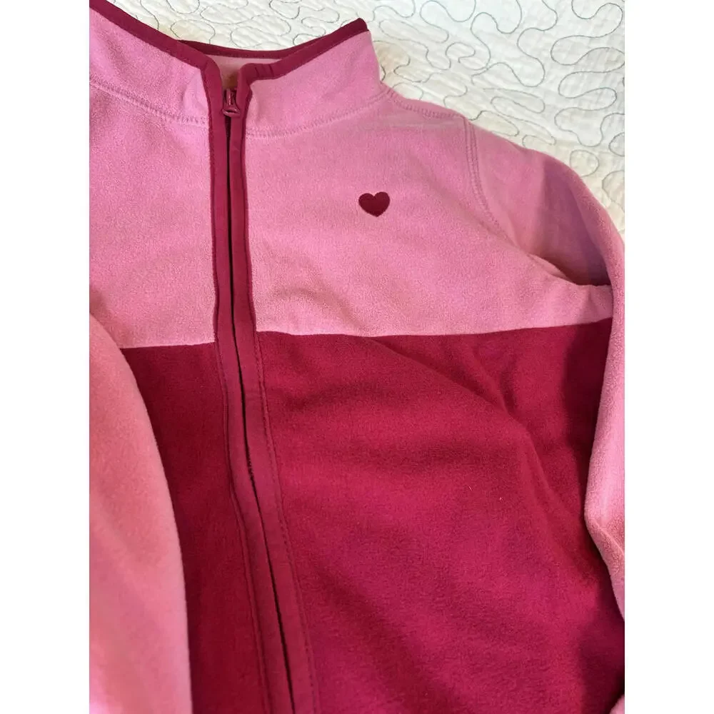 Oshkosh Girls' Fleece Jackets - 2 Pack,‎ Pink and Floral Size 10 #606
